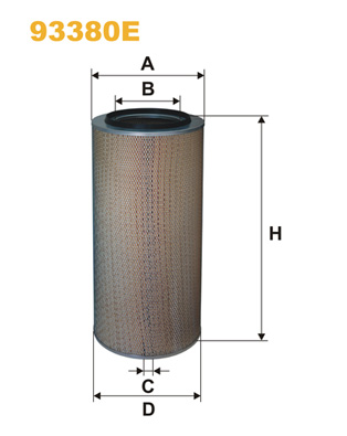 Luchtfilter Wix Filters 93380E