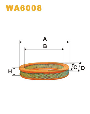 Luchtfilter Wix Filters WA6008