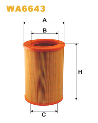 Luchtfilter Wix Filters WA6643