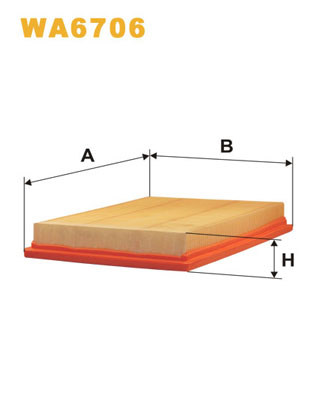 Luchtfilter Wix Filters WA6706