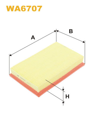 Luchtfilter Wix Filters WA6707