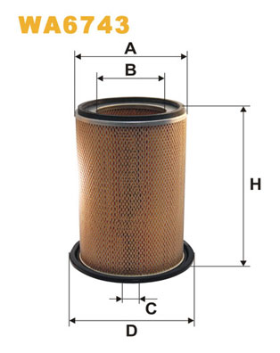 Luchtfilter Wix Filters WA6743