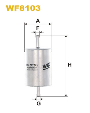 Brandstoffilter Wix Filters WF8103