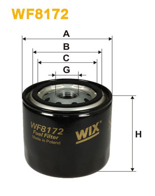 Brandstoffilter Wix Filters WF8172