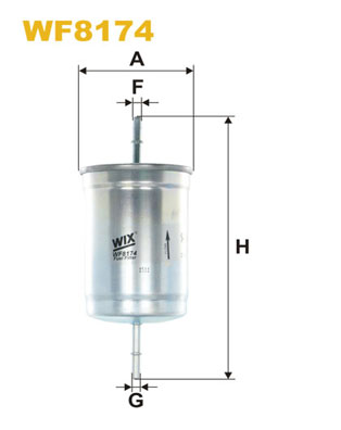 Brandstoffilter Wix Filters WF8174