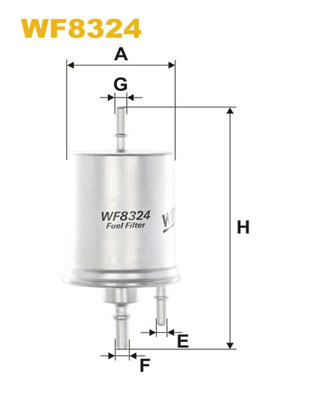 Brandstoffilter Wix Filters WF8324