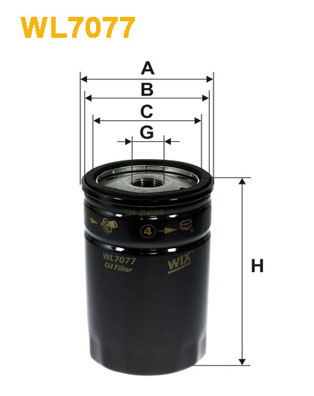 Oliefilter Wix Filters WL7077