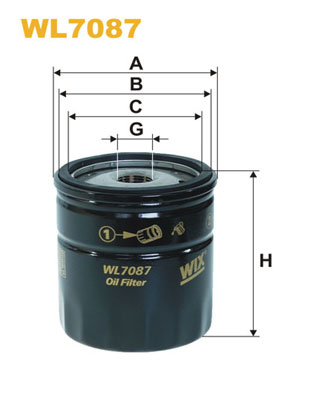 Oliefilter Wix Filters WL7087