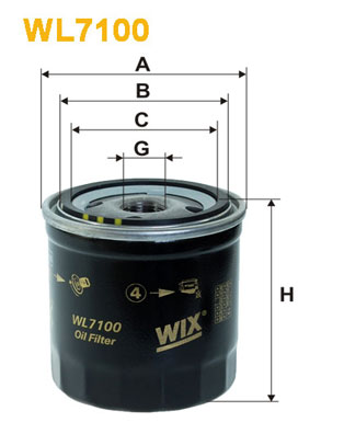 Oliefilter Wix Filters WL7100