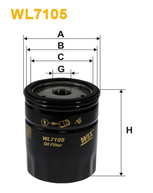 Oliefilter Wix Filters WL7105