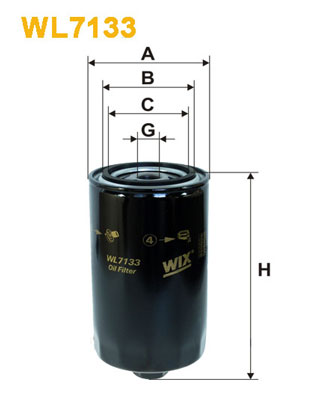 Oliefilter Wix Filters WL7133