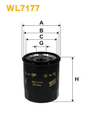 Oliefilter Wix Filters WL7177