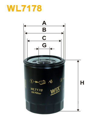 Oliefilter Wix Filters WL7178