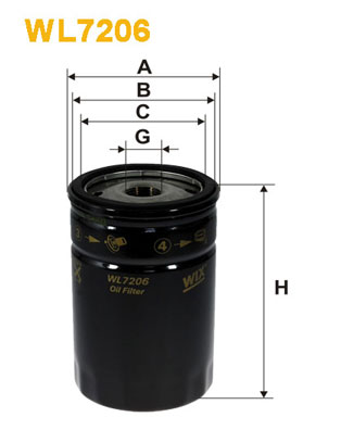 Oliefilter Wix Filters WL7206