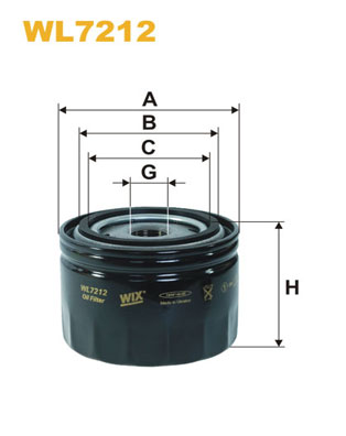 Oliefilter Wix Filters WL7212