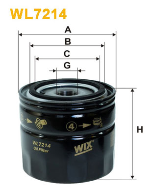 Oliefilter Wix Filters WL7214