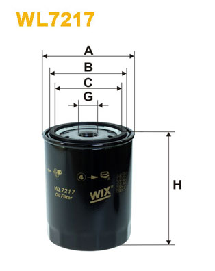 Oliefilter Wix Filters WL7217