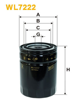 Oliefilter Wix Filters WL7222