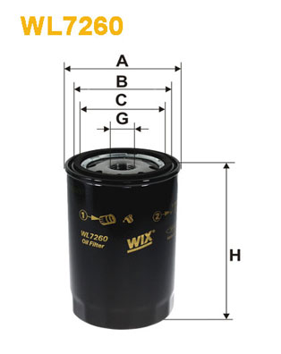 Oliefilter Wix Filters WL7260