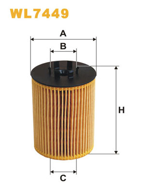 Oliefilter Wix Filters WL7449