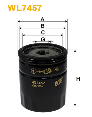 Oliefilter Wix Filters WL7457