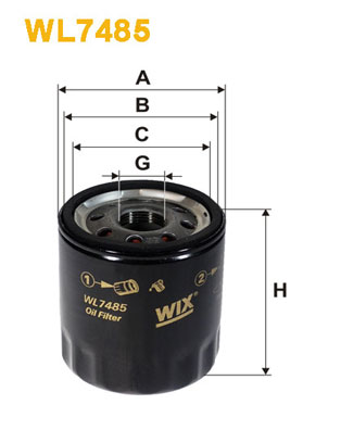 Oliefilter Wix Filters WL7485