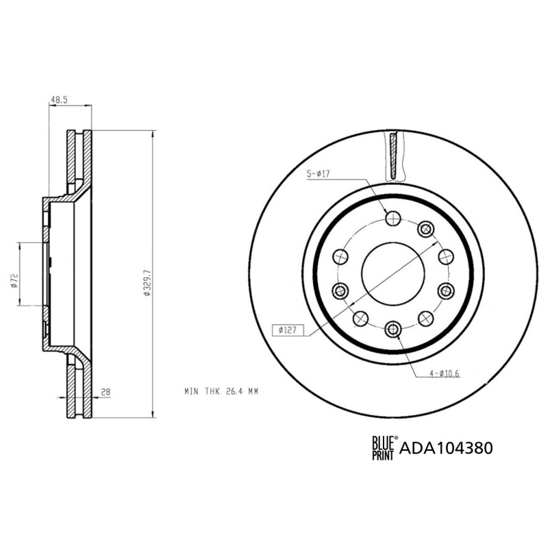 Remschijven Blue Print ADA104380