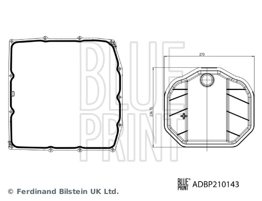 Blue Print Filter/oliezeef automaatbak ADBP210143