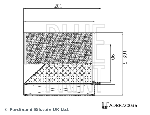 Blue Print Luchtfilter ADBP220036