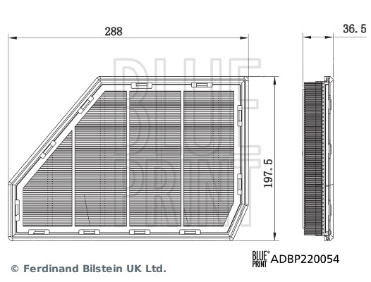 Blue Print Luchtfilter ADBP220054