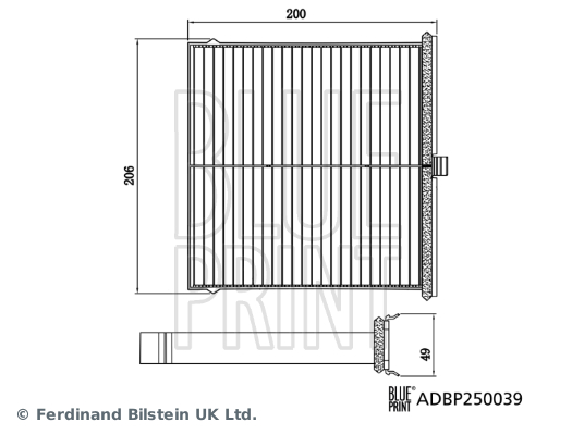 Blue Print Interieurfilter ADBP250039