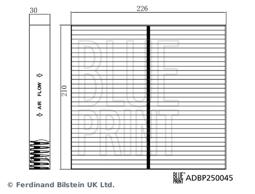 Blue Print Interieurfilter ADBP250045