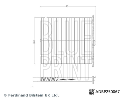 Blue Print Interieurfilter ADBP250067