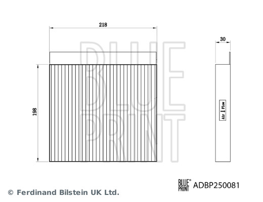 Blue Print Interieurfilter ADBP250081