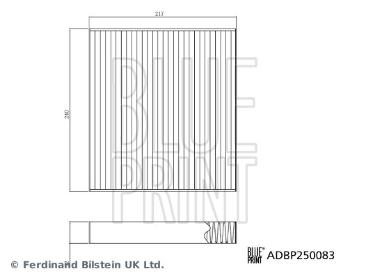Blue Print Interieurfilter ADBP250083