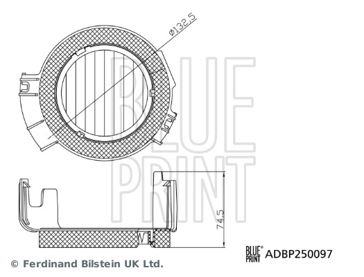 Interieurfilter Blue Print ADBP250097