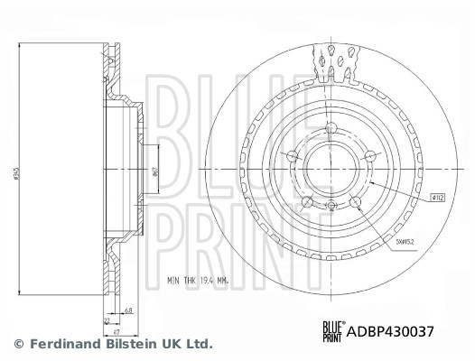 Blue Print Remschijven ADBP430037
