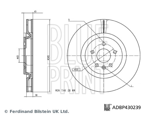 Remschijf Blue Print ADBP430239