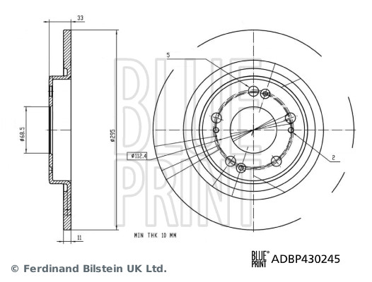 Remschijf Blue Print ADBP430245