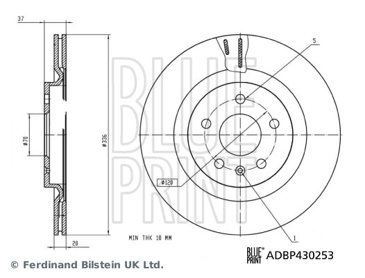 Remschijf Blue Print ADBP430253