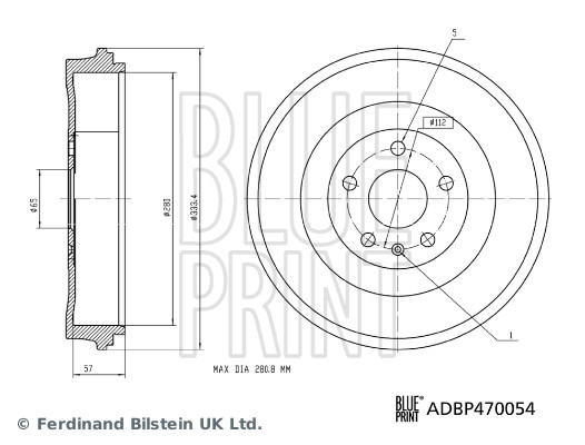 Remtrommel Blue Print ADBP470054