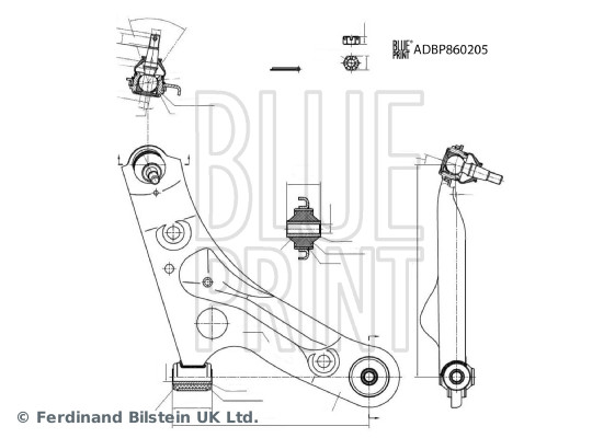 Draagarm Blue Print ADBP860205