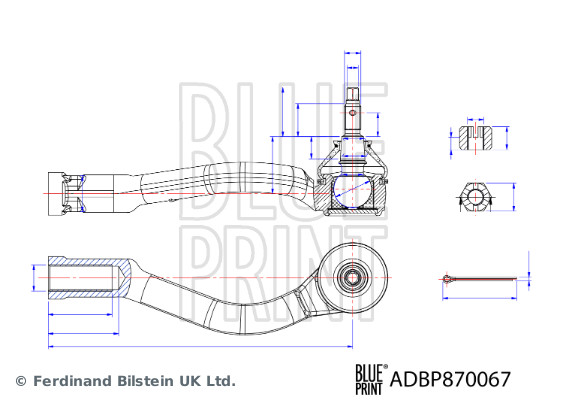 Blue Print Spoorstangeind / Stuurkogel ADBP870067