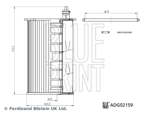 Blue Print Oliefilter ADG02159
