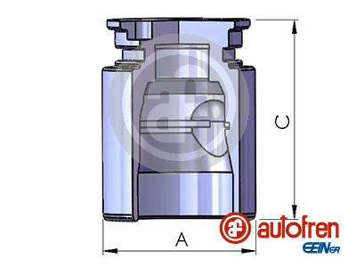 Remzadel/remklauw zuiger Autofren Seinsa D025221