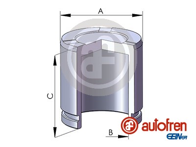 Remzadel/remklauw zuiger Autofren Seinsa D025287