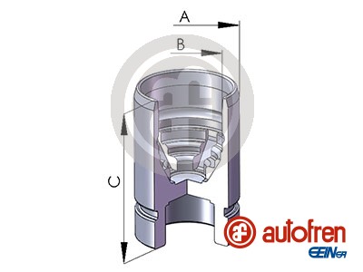 Remzadel/remklauw zuiger Autofren Seinsa D025522