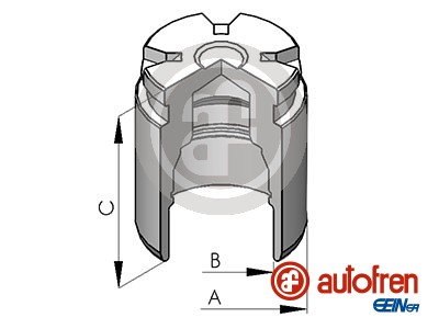 Remzadel/remklauw zuiger Autofren Seinsa D025530