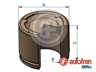 Remzadel/remklauw zuiger Autofren Seinsa D025623