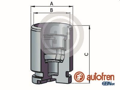 Remzadel/remklauw zuiger Autofren Seinsa D025637